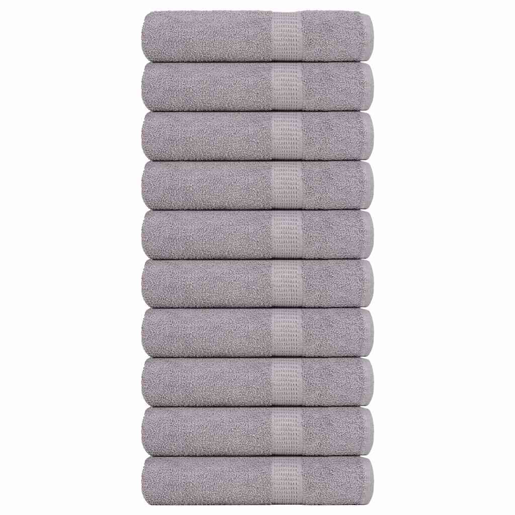 Vidaxl Bath Handels 10 St 100x150cm 360 g m² 100% bomull grå