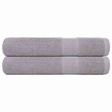 Serviettes de sauna vidaxl 2 ST 80x200 cm 360 g m² 100% coton gris