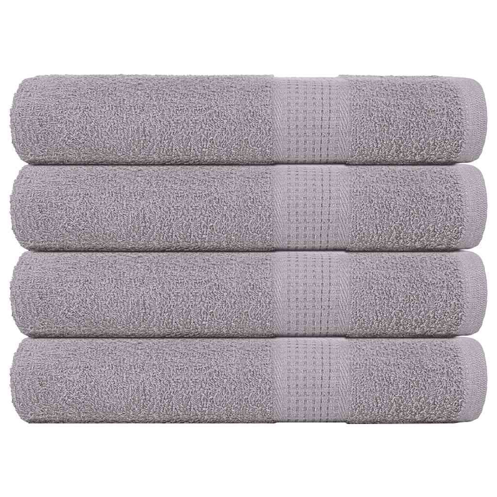 Vidaxx Saunatücher 4 Stk. 80x200 cm 360 g m² 100 % Baumwolle Grau