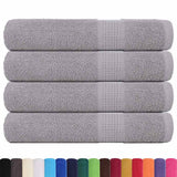 Vidaxx Saunatücher 4 Stk. 80x200 cm 360 g m² 100 % Baumwolle Grau