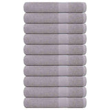 Vidaxx Saunatücher 10 Stück 80x200 cm 360 g m² 100 % Baumwolle Grau