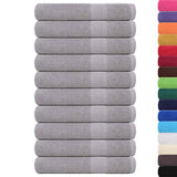Vidaxx Saunatücher 10 Stück 80x200 cm 360 g m² 100 % Baumwolle Grau