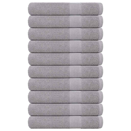 Vidaxx Handtücher Frogn 10 Stück 100x200 cm 360 g m² grau