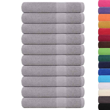 Vidaxx Handtücher Frogn 10 Stück 100x200 cm 360 g m² grau
