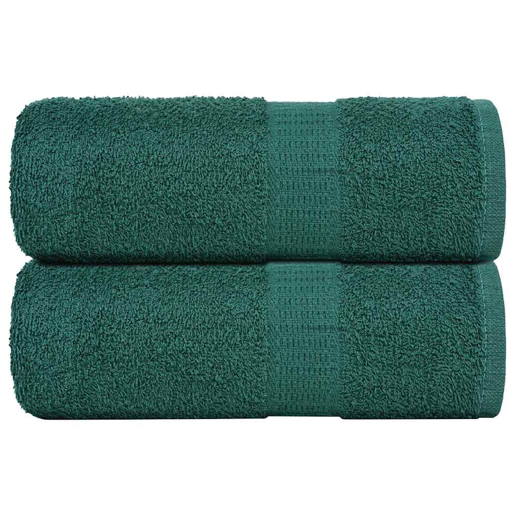Vidaxx Waschlappen 2 Stück Froschgrün 30x30 cm 100 % Baumwolle