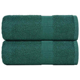 Vidaxx Waschlappen 2 Stück Froschgrün 30x30 cm 100 % Baumwolle