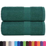 Vidaxx Waschlappen 2 Stück Froschgrün 30x30 cm 100 % Baumwolle