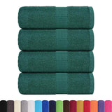 Vidaxx Seifentücher 4 Stück 30x30 cm 360 g m² 100 % Baumwolle grün