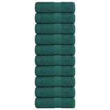 Vidaxx Gästehandtücher 10 Stück 30x50 cm 360 g m² 100 % Baumwolle grün
