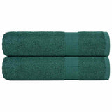 Vidaxx Handtücher 2 Stück 50x100 cm 360 g m² 100 % Baumwolle grün