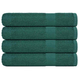 Vidaxl sauna towels 4 st 80x200 cm 360 g m² 100% cotton green