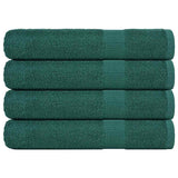 Vidaxx Saunatücher 4 Stück 80x200 cm 360 g m² 100 % Baumwolle grün
