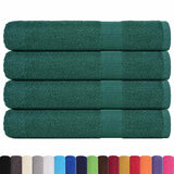 Vidaxl sauna towels 4 st 80x200 cm 360 g m² 100% cotton green