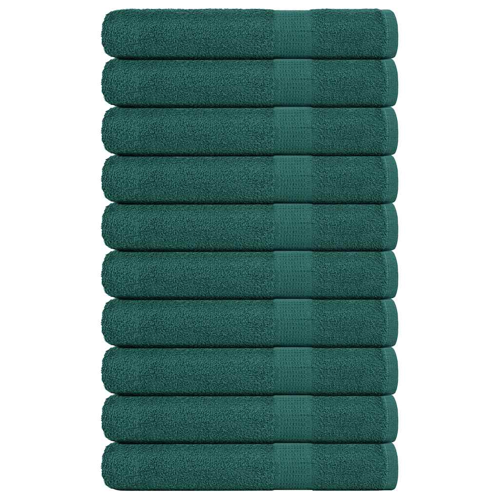 Vidaxx Saunatücher 10 Stück 80x200 cm 360 g m² 100 % Baumwolle grün