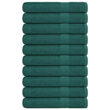 Vidaxx Saunatücher 10 Stück 80x200 cm 360 g m² 100 % Baumwolle grün
