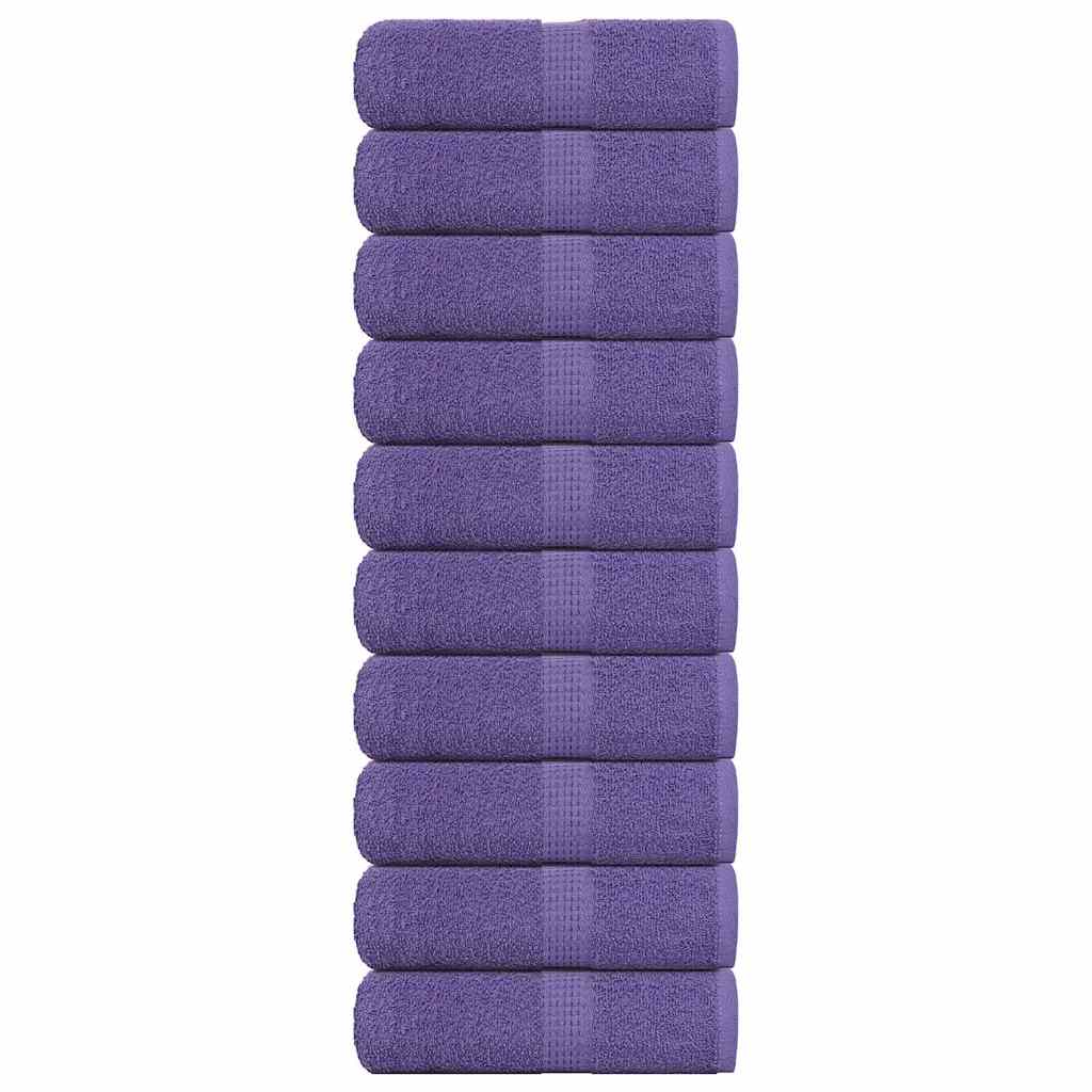 Vidaxx Waschlappen 10 Stück Frosch Lila 30x30 cm 100% Baumwolle