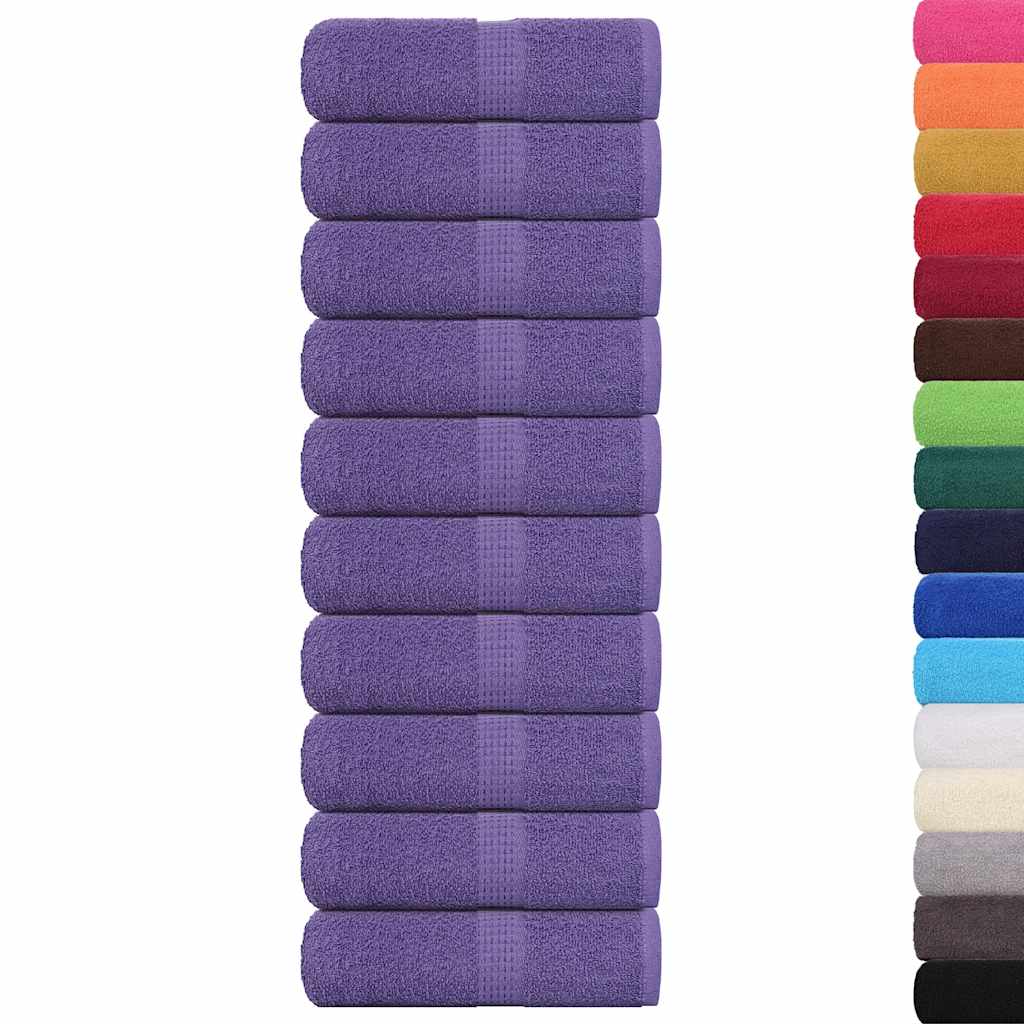 Vidaxx Waschlappen 10 Stück Frosch Lila 30x30 cm 100% Baumwolle