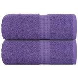 VidaXL Gästehandtücher 2 Stk. 30x50 cm 360 g m² 100 % Baumwolle Lila