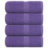 VidaXL Gästehandtücher 4 Stk. 30x50 cm 360 g m² 100 % Baumwolle Lila