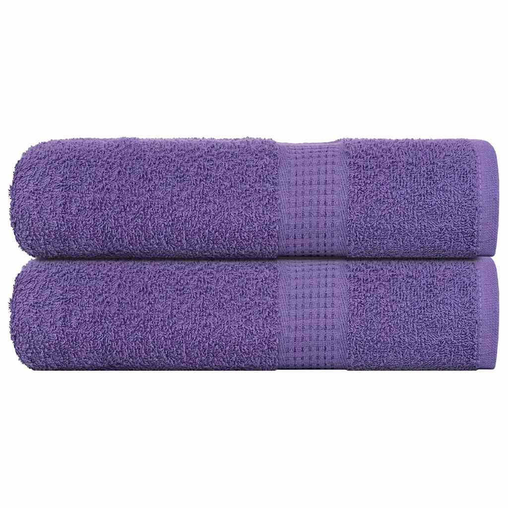 Vidaxl Asciugamani per doccia 2 ST 70x140 cm 360 g m² 100% di cotone viola