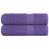Vidaxx Duschtücher 2 Stk. 70x140 cm 360 g m² 100 % Baumwolle Lila