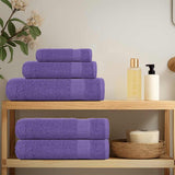 Serviettes de douche vidaxl 4 st 70x140 cm 360 g m² 100% coton violet