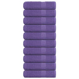 Serviettes de douche vidaxl 10 st 70x140 cm 360 g m² 100% coton violet