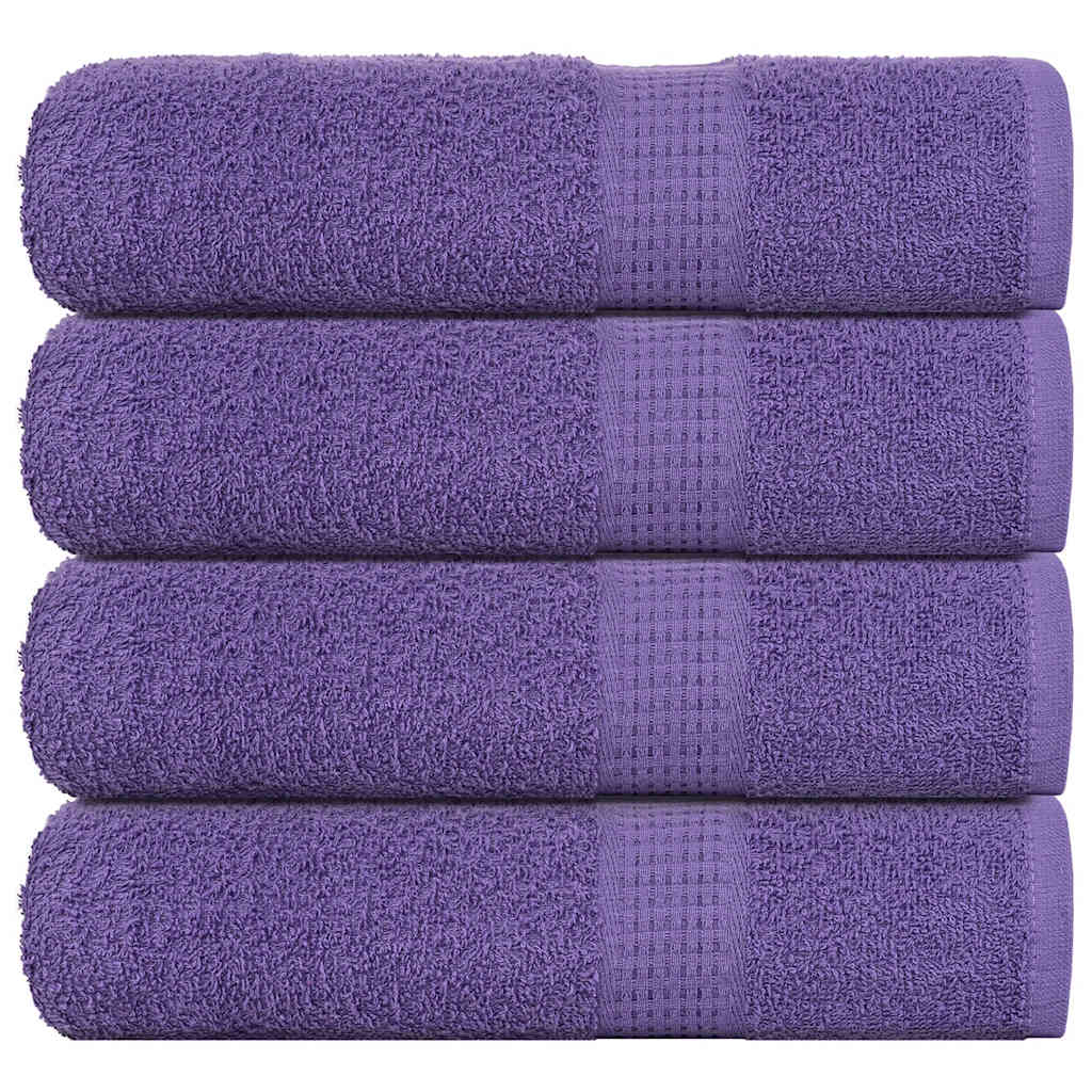 VidaXL Badetücher 4 Stück 100x150 cm 360 g m² 100 % Baumwolle lila