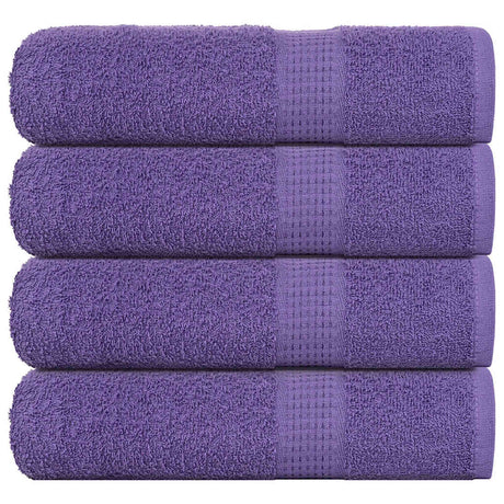 VidaXL Badetücher 4 Stück 100x150 cm 360 g m² 100 % Baumwolle lila