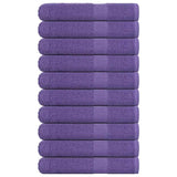 Asciugamani di sauna Vidaxl 10 ST 80x200 cm 360 g m² 100% di cotone viola