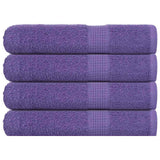 Vidaxx Handtücher 4 Stück 100x200 cm 360 g m² 100 % Baumwolle lila