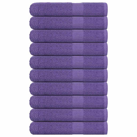 Vidaxx Handtücher 10 Stück 100x200 cm 360 g m² 100 % Baumwolle lila