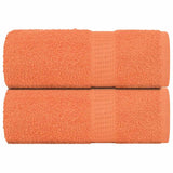 Toallitas de jabón Vidaxl 2 st 30x30 cm 360 g m² 100% de algodón naranja