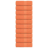 Vidaxl milnice 10 St 30x30 cm 360 g m² 100% bombažne oranžne