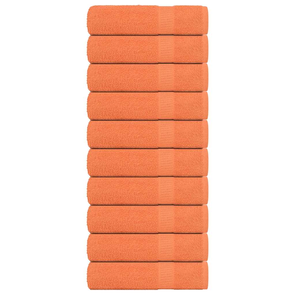 Vidaxl handdoeken 10 st 50x100 cm 360 g m² 100% katoen oranje