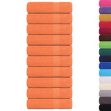 Vidaxx Handtücher 10 Stück 50x100 cm 360 g m² 100 % Baumwolle orange