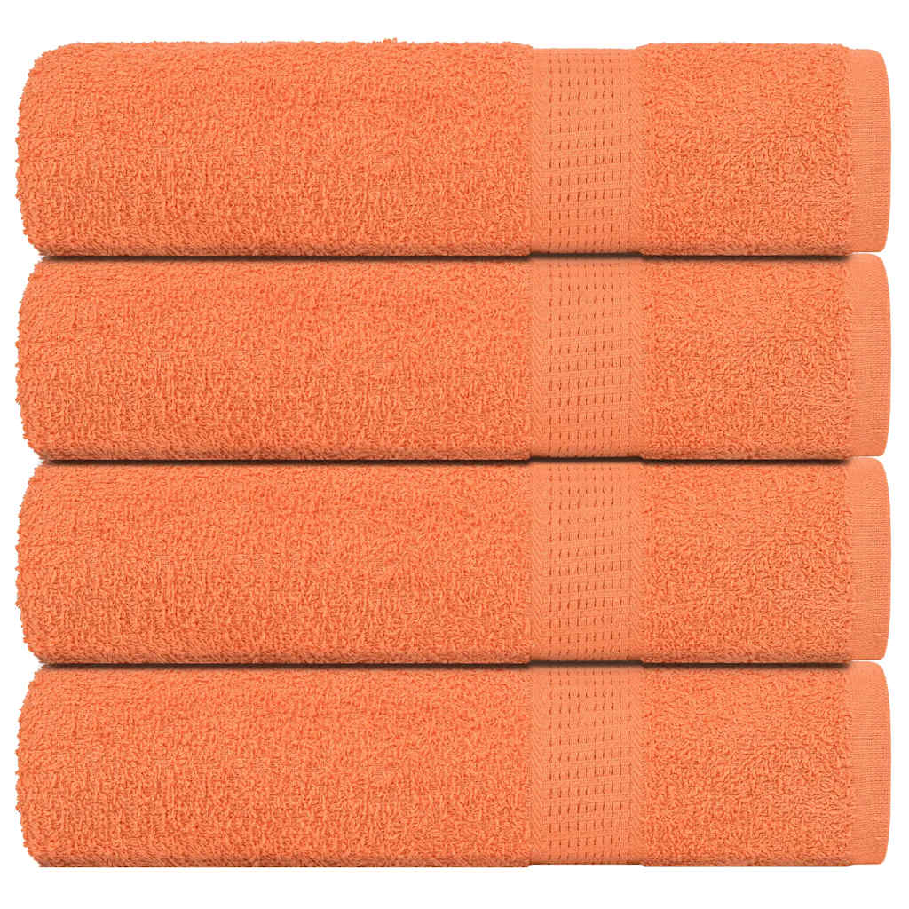 Vidaxx Duschtücher 4 Stück 70x140 cm 360 g m² 100 % Baumwolle Orange