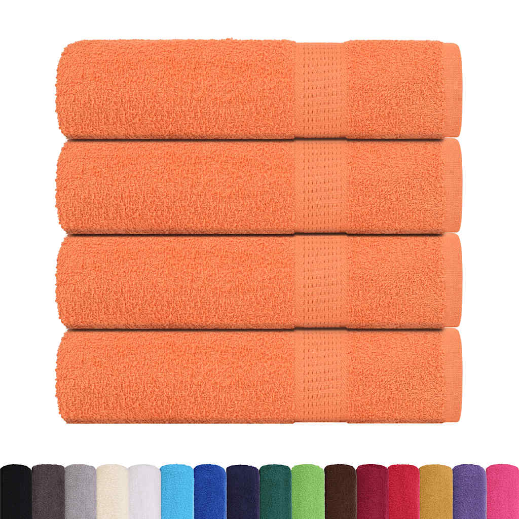 Vidaxx Duschtücher 4 Stück 70x140 cm 360 g m² 100 % Baumwolle Orange