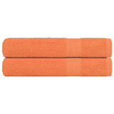 Vidaxx Handtücher 2 Stück 100x200 cm 360 g m² 100 % Baumwolle orange