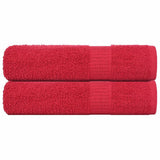 Vidaxx Handtücher 2 Stück 50x100 cm 360 g m² 100 % Baumwolle rot