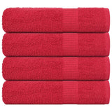 Vidaxx Handtücher 4 Stück 50x100 cm 360 g m² 100 % Baumwolle rot