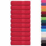 Vidaxx Handtücher 10 Stück 50x100 cm 360 g m² 100 % Baumwolle rot