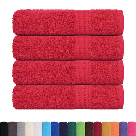 Vidaxx Duschtücher Frogn 4 St. 70x140 cm 360 g m² rot