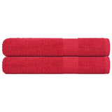 Vidaxx Saunatücher 2 Stk. 80x200 cm 360 g m² 100 % Baumwolle rot