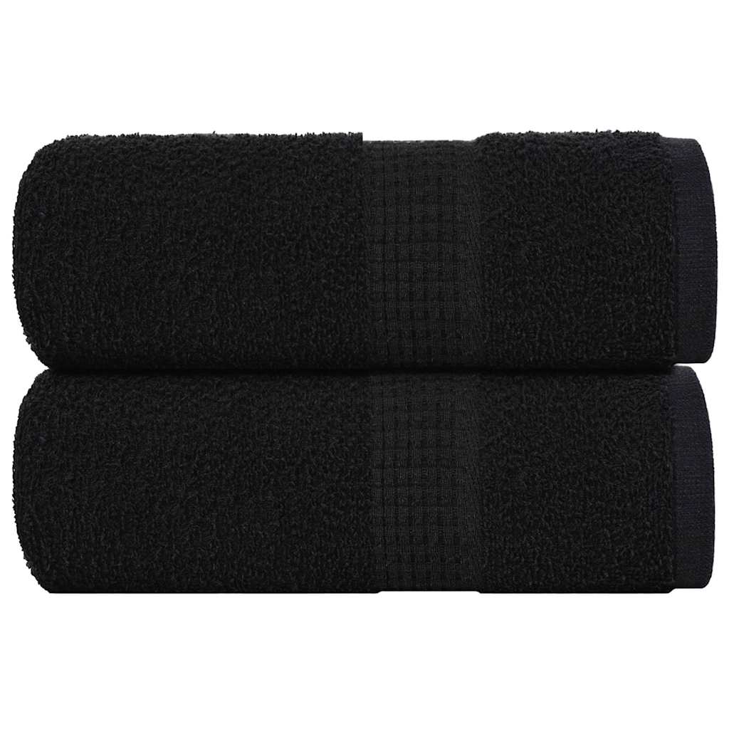 Vidaxx Waschlappen 2 Stück Frogn Black 30x30 cm 100 % Baumwolle