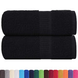 Vidaxx Waschlappen 2 Stück Frogn Black 30x30 cm 100 % Baumwolle