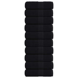 VidaXL Waschlappen 10 Stück Frogn Black 30x30 cm 100 % Baumwolle
