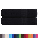 Vidaxx Duschtücher 2 Stück 70x140 cm 360 g m² 100 % Baumwolle schwarz