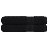 Vidaxl sauna towels 2 st 80x200 cm 360 g m² 100% cotton black