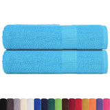 Vidaxx Handtücher 2 Stück 50x100 cm 360 g m² 100 % Baumwolle türkis